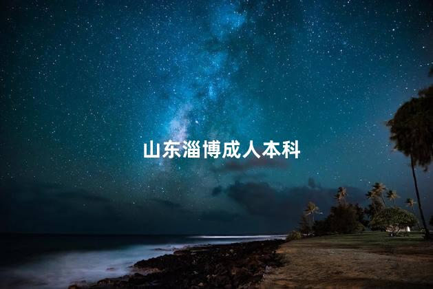 山东淄博成人本科